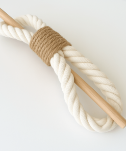 Embrasse Rideau Corde Jute - 1 pièce Blanc Cotton