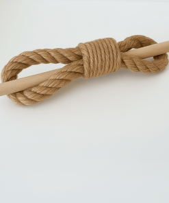 Embrasse Rideau Corde Jute - 1 pièce Marron Jute