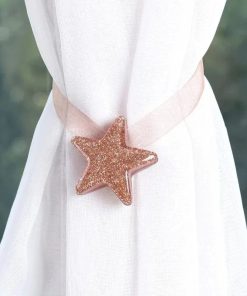 Embrasse Rideau Étoile - 1 pièce Ocre / Polyester