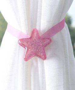 Embrasse Rideau Étoile - 1 pièce Rose / Polyester