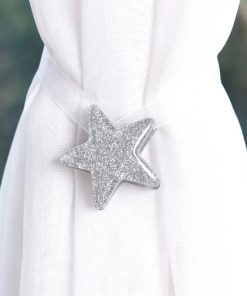 Embrasse Rideau Étoile Grise - 1 pièce Argent