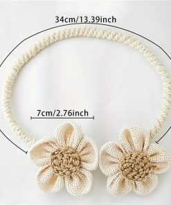 Embrasse Rideau Fleurs Pince - 1 pièce