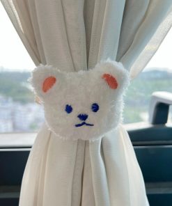 Embrasse Rideau Nounours -  1 pièce Blanc / 70cm