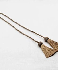 Embrasse Rideau Pompon Or - 1 pièce Bronze / 97cm