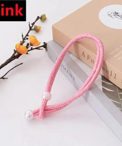 Embrasses Rideaux Grosse Perles - 2 pièces Rose / 45cm