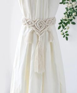 Embrasses Rideaux Macramé - 2 pièces Ficelles croisés