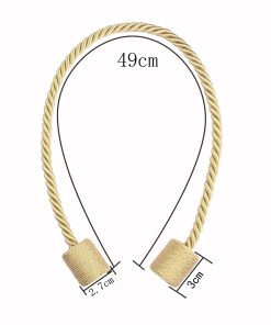 1Pc Magnetic Curtain Tieback Room Accessories Cylinder Hanging Ball Window Drape Holder Buckle Strap Rope Curtain Decoration