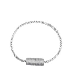 1Pc Magnetic Curtain Tieback Room Accessories Cylinder Hanging Ball Window Drape Holder Buckle Strap Rope Curtain Decoration Silver / CHINA / As picture