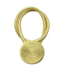 1PC Strong Magnetic Tiebacks Curtain Home Decor Buckle Clips Accessory Buckles Curtain Hook Holder Holdback Bandage Gold / CHINA