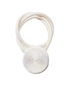 1PC Strong Magnetic Tiebacks Curtain Home Decor Buckle Clips Accessory Buckles Curtain Hook Holder Holdback Bandage White / CHINA