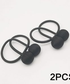 2pcs modern minimalist magnetic ball curtain tiebacks with thicker twisted cords can be styled at will,for bedrooms, living room Black