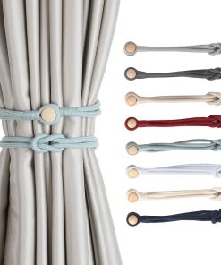 Embrasse Rideau Coton Tissé Magnétique - 2 pièces