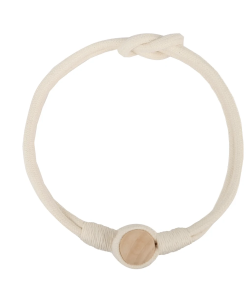 BELAVENIR Magnetic Curtain Tieback Hand Woven Cotton Curtains Holder Tieback Rope Buckle Home Decorators Accessories Ivory / CHINA / 2pc