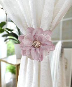 Curtain Tie Back Bedroom Curtain Holder Drapes Flower Curtain Tieback Twist Bough Rope Holder Clips Holdback Buckle Clip
