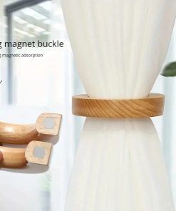 Embrasse Rideau Anneau Bois - 2 pièces