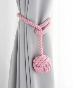 Embrasse Rideau Boule de Touline Pink