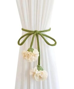 Embrasse Rideau Fleur Originale Beige