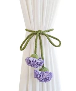 Embrasse Rideau Fleur Originale Purple