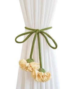 Embrasse Rideau Fleur Originale Yellow