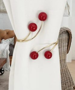 Embrasse Rideau Luxe Perle red pearl