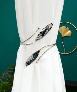 Embrasse Rideau Minimaliste Dorée Silver