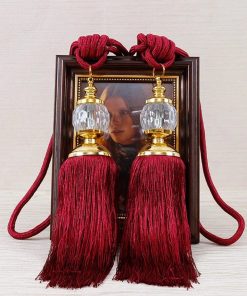 Embrasse Rideau Vintage burgundy